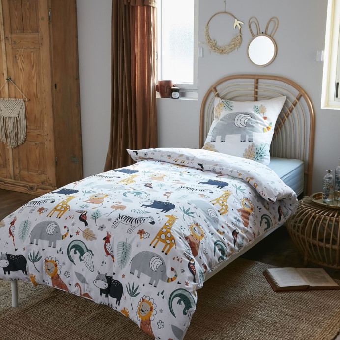 Parure de lit SAVANE – L'Effet Papillon﻿ | Impression Lin