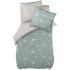 Parure de lit en Coton PETITS PAPIERS Couleur:Eucalyptus  L'Effet Papillon