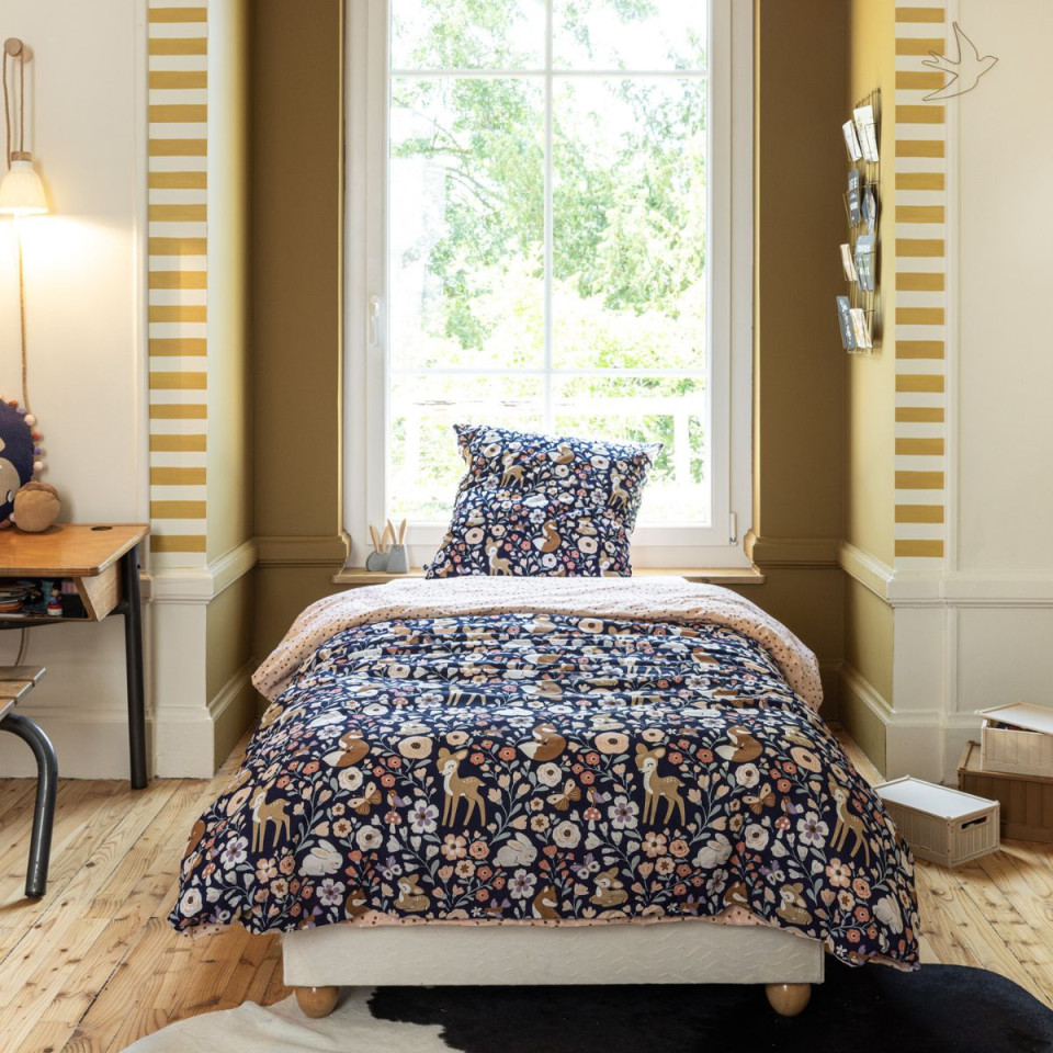 Parure de lit en Coton FORET ENCHANTEE