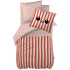 Parure de lit en Coton FRESH POPCORN Couleur:Orange  L'Effet Papillon