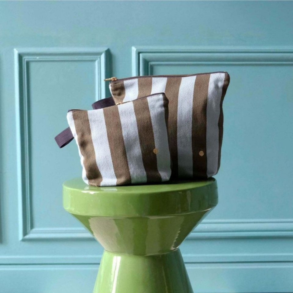 Trousse de toilette en coton Bio 2 Tailles Unis ou Motifs