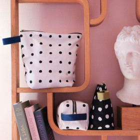 Trousse de toilette en coton Bio 2 Tailles Unis ou Motifs