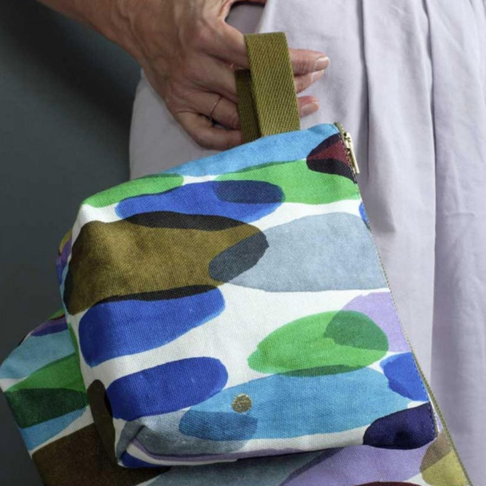 Trousse de toilette en coton Bio 2 Tailles Unis ou Motifs