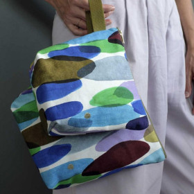 Trousse de toilette en coton Bio 2 Tailles Unis ou Motifs