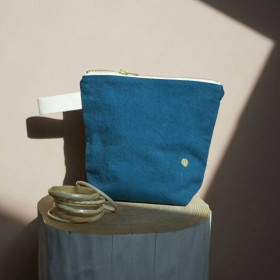 Trousse de toilette en coton Bio 2 Tailles Unis ou Motifs