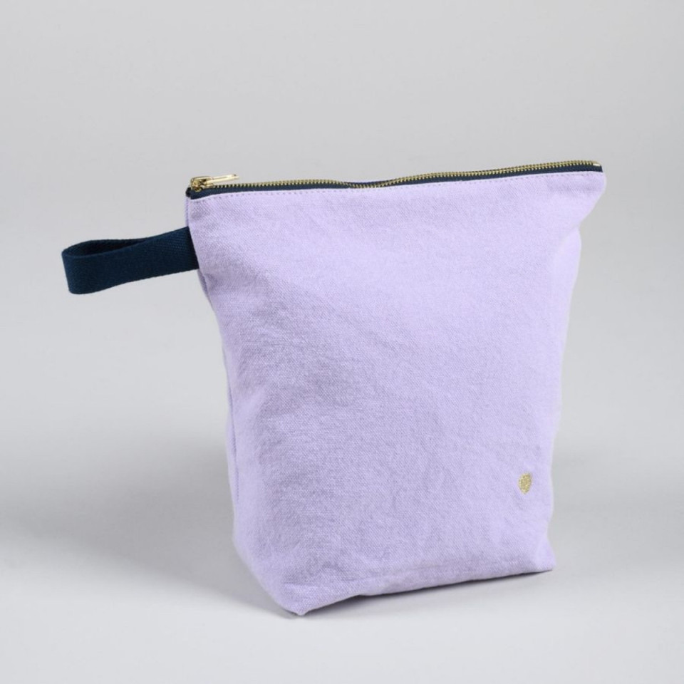 Trousse de toilette en coton Bio 2 Tailles Unis ou Motifs