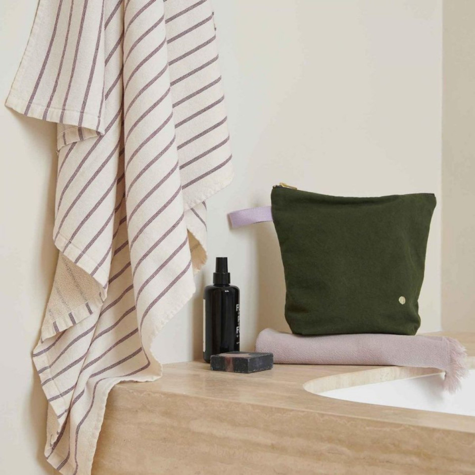 Trousse de toilette en coton Bio 2 Tailles Unis ou Motifs