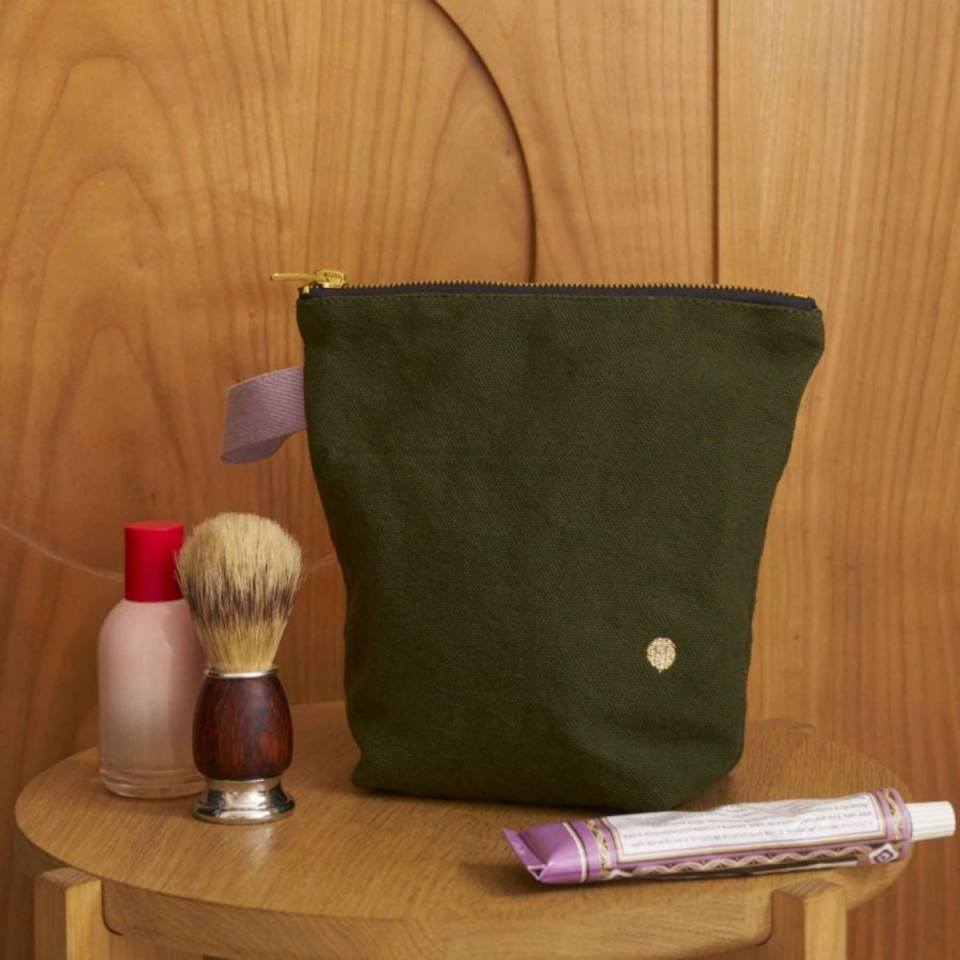 Trousse de toilette en coton Bio 2 Tailles Unis ou Motifs