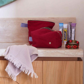 Trousse de toilette en coton Bio 2 Tailles Unis ou Motifs