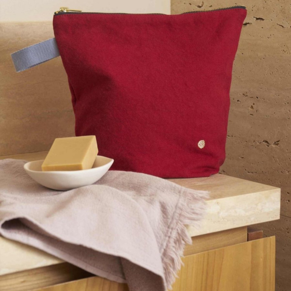 Trousse de toilette en coton Bio 2 Tailles Unis ou Motifs