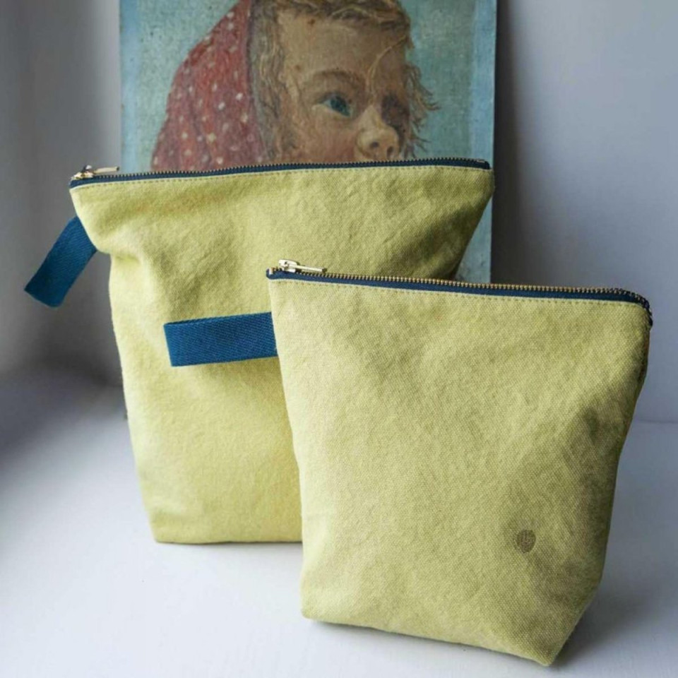 Trousse de toilette en coton Bio 2 Tailles Unis ou Motifs