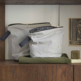 Trousse de toilette en coton Bio 2 Tailles Unis ou Motifs