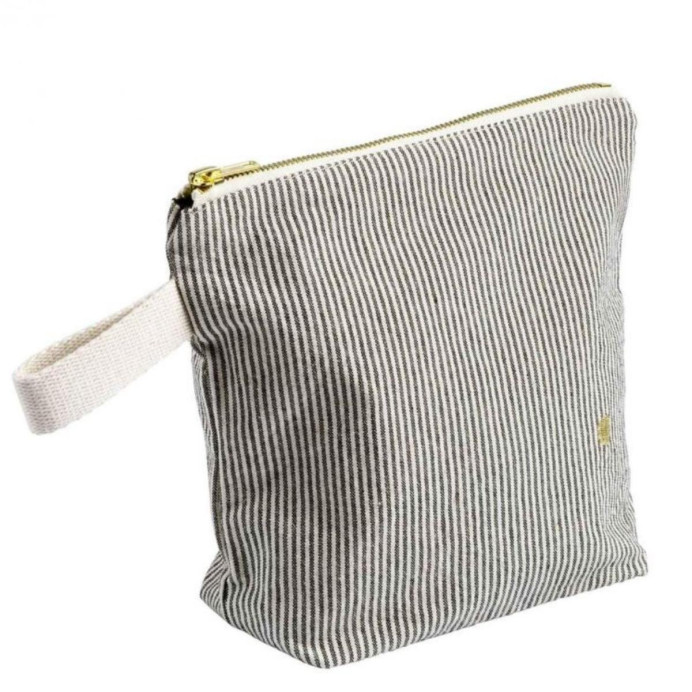 Trousse de toilette en coton Bio - La Cerise sur le Gâteau | Impression lin