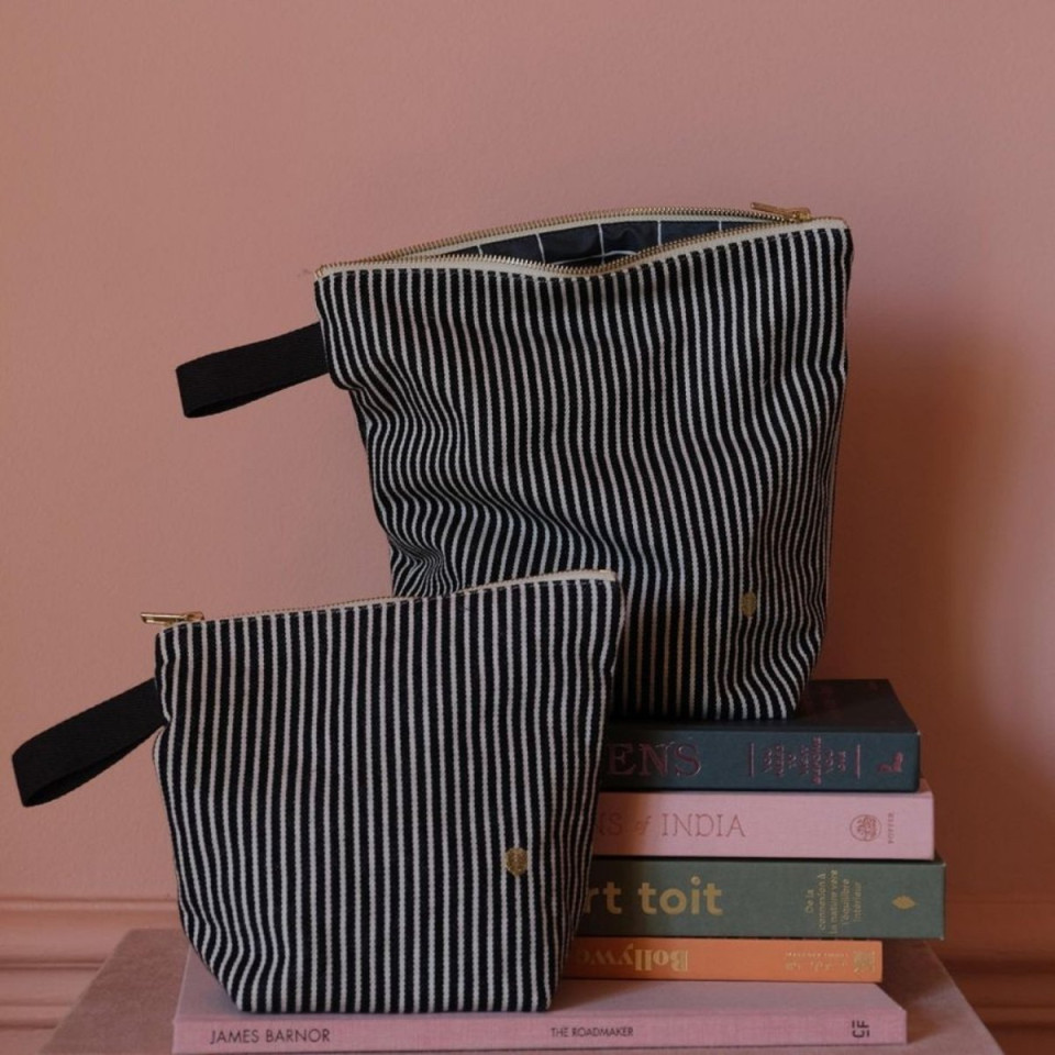 Trousse de toilette en coton Bio 2 Tailles Unis ou Motifs