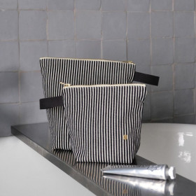 Trousse de toilette en coton Bio 2 Tailles Unis ou Motifs