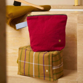 Trousse de toilette en coton Bio 2 Tailles Unis ou Motifs