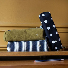 Trousse de bureau en Coton Bio Unis ou Motifs
