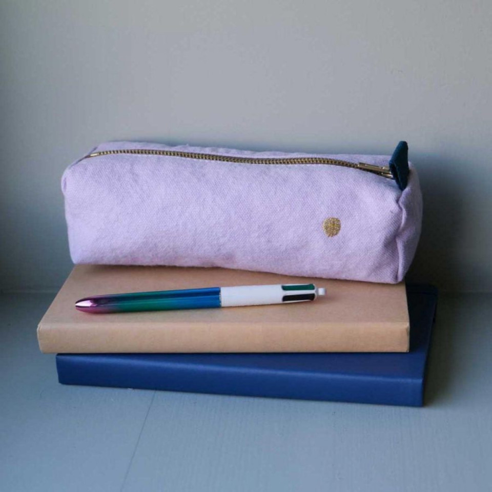 Trousse de bureau en Coton Bio Unis ou Motifs