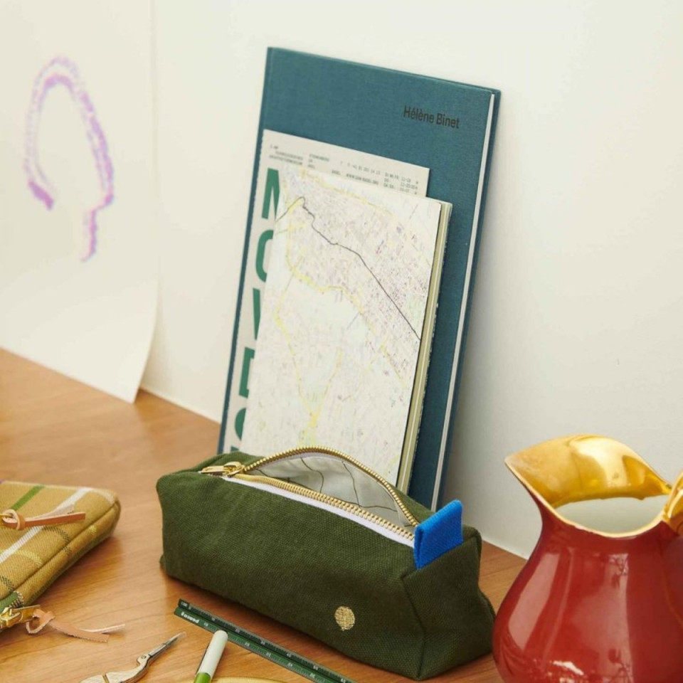 Trousse de bureau en Coton Bio Unis ou Motifs