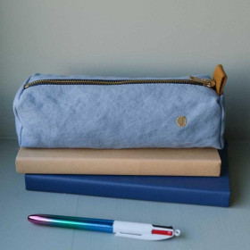 Trousse de bureau en Coton Bio Unis ou Motifs