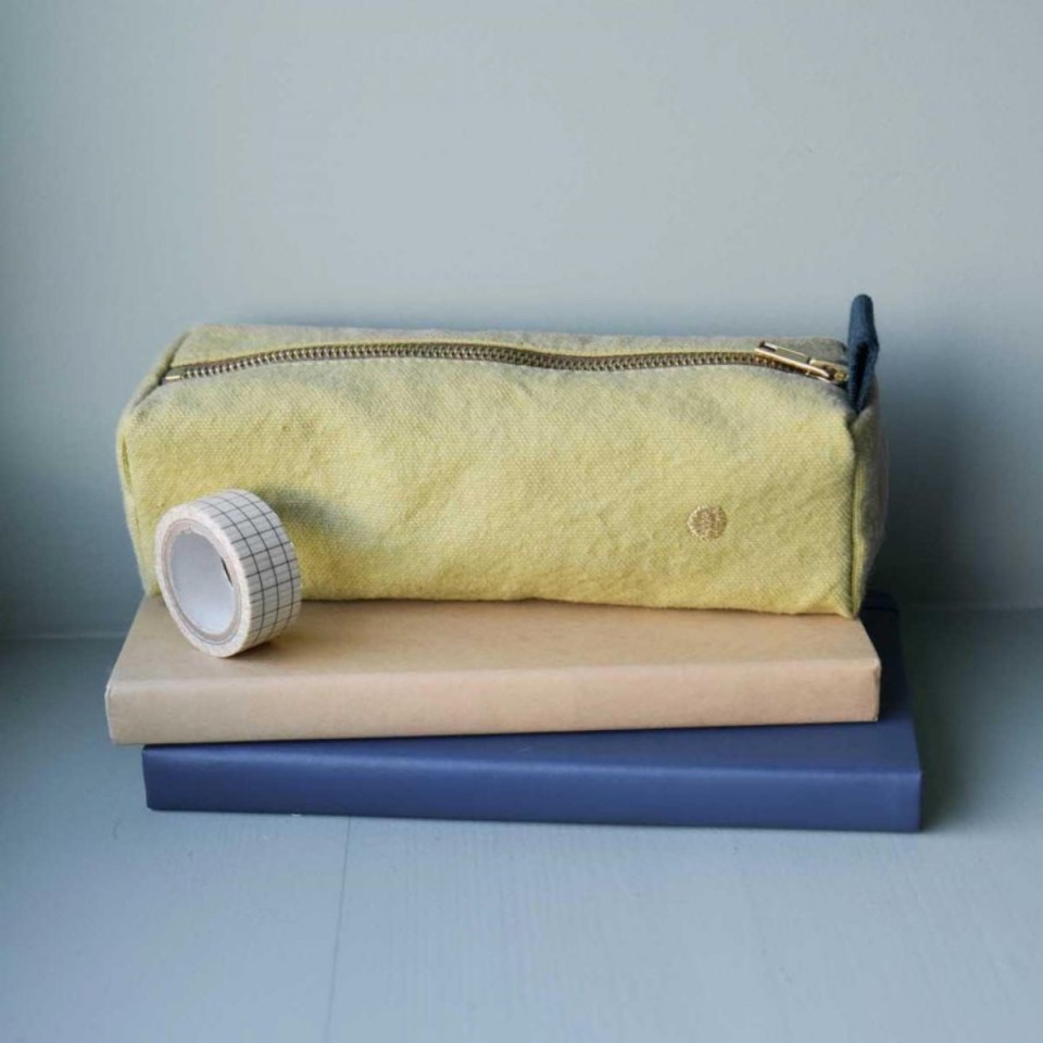 Trousse de bureau en Coton Bio Unis ou Motifs