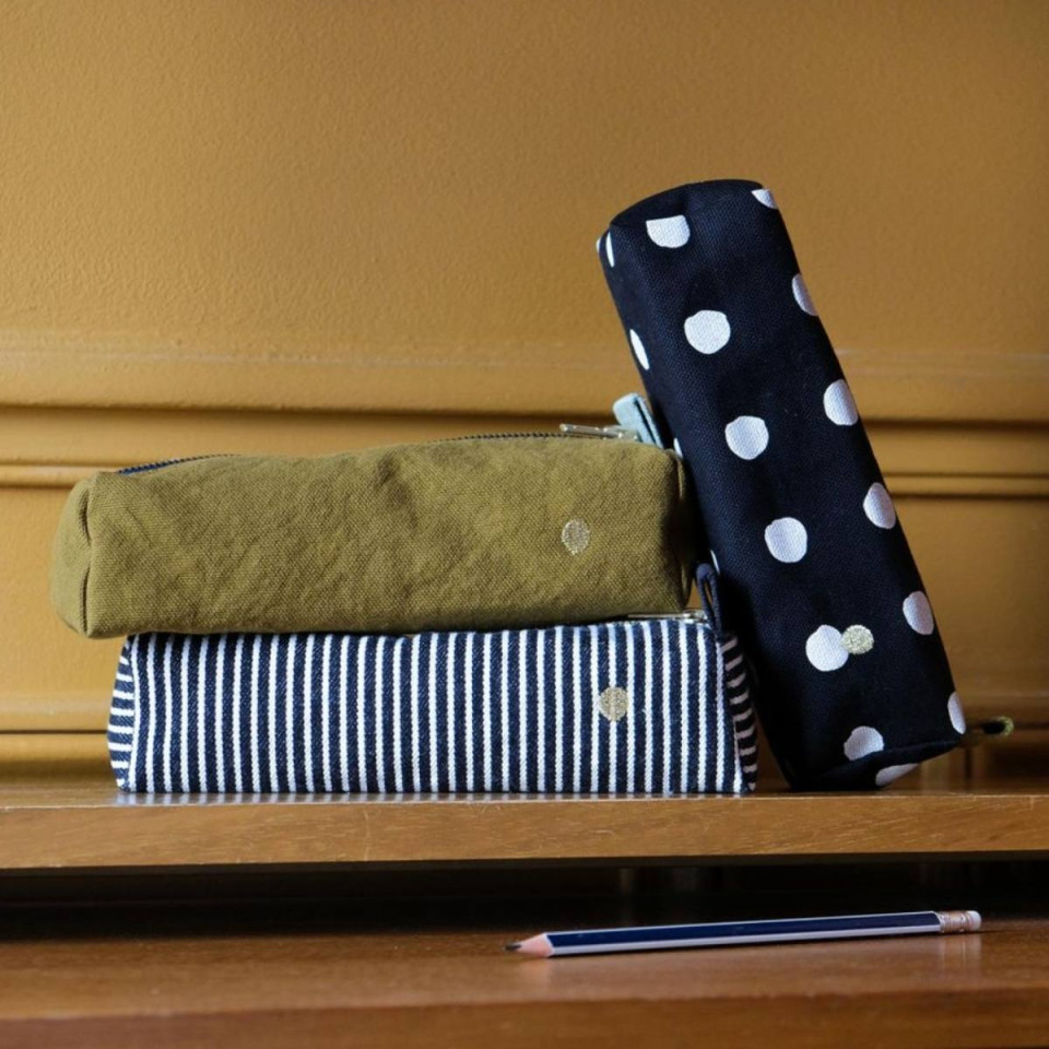 Trousse de bureau en Coton Bio Unis ou Motifs