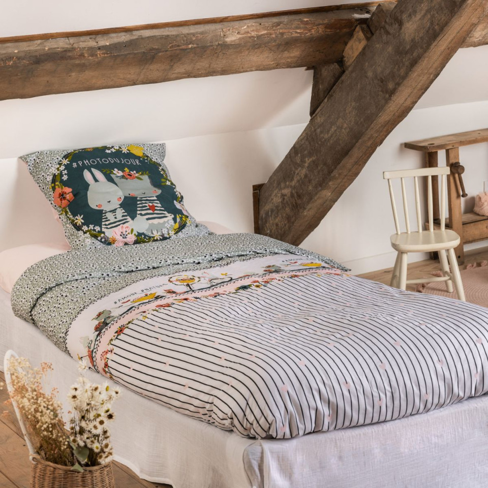 Parure de lit en Coton JARDINAGE