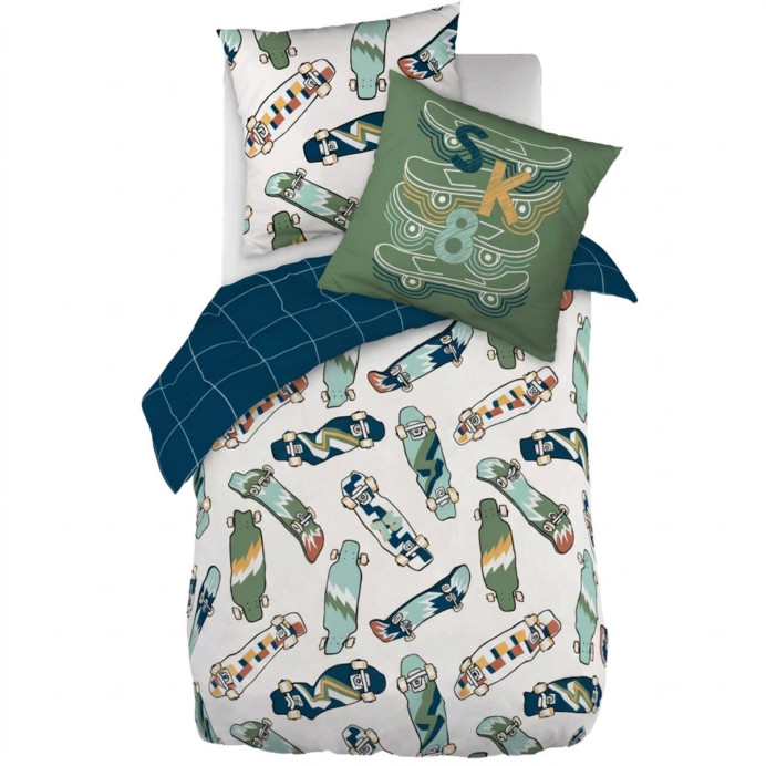 Parure de lit CALIFORNIA - L'Effet papillon | Impression lin