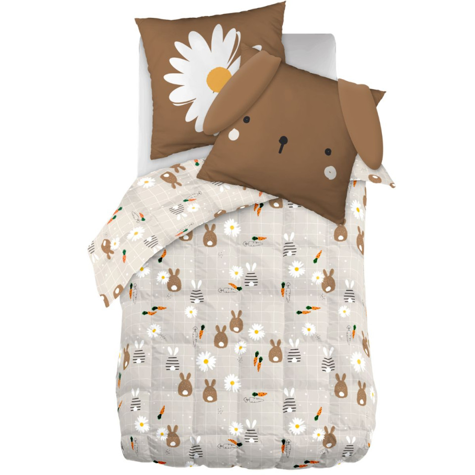 Couette matelassée et Taies POMPON