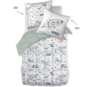 Couette et Taies Coton GALAXIE