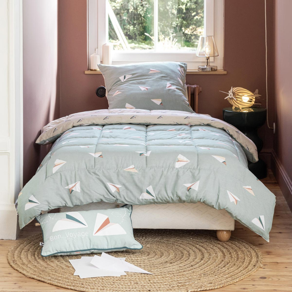 Couette et Taies Coton PETITS PAPIERS