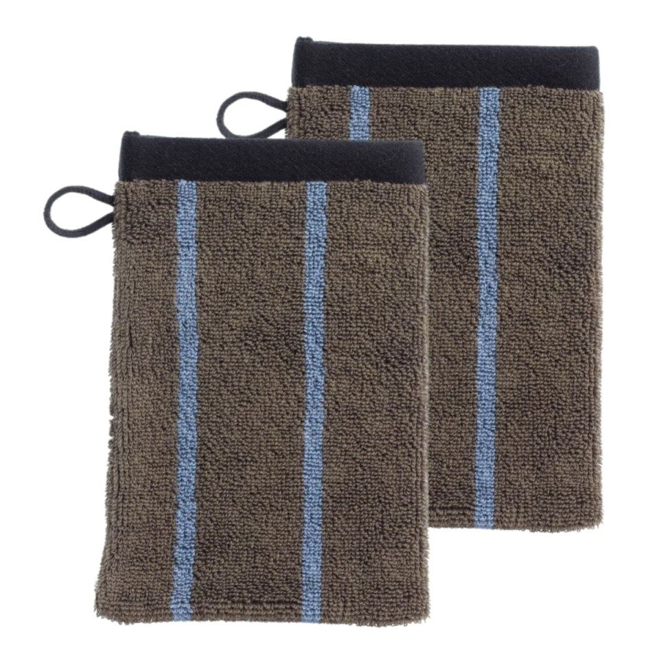 Lot 2 gants de toilette en Coton BIO CHARLY