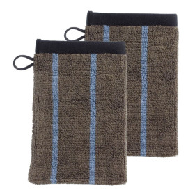 Lot 2 gants de toilette en Coton BIO CHARLY