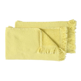 Lot 2 serviettes invités en Coton BIO LUNA