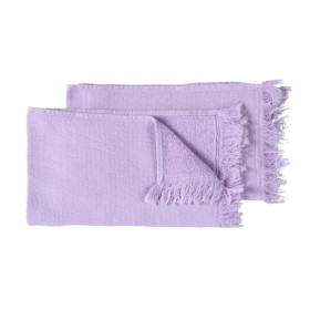 Lot 2 serviettes invités en Coton BIO LUNA
