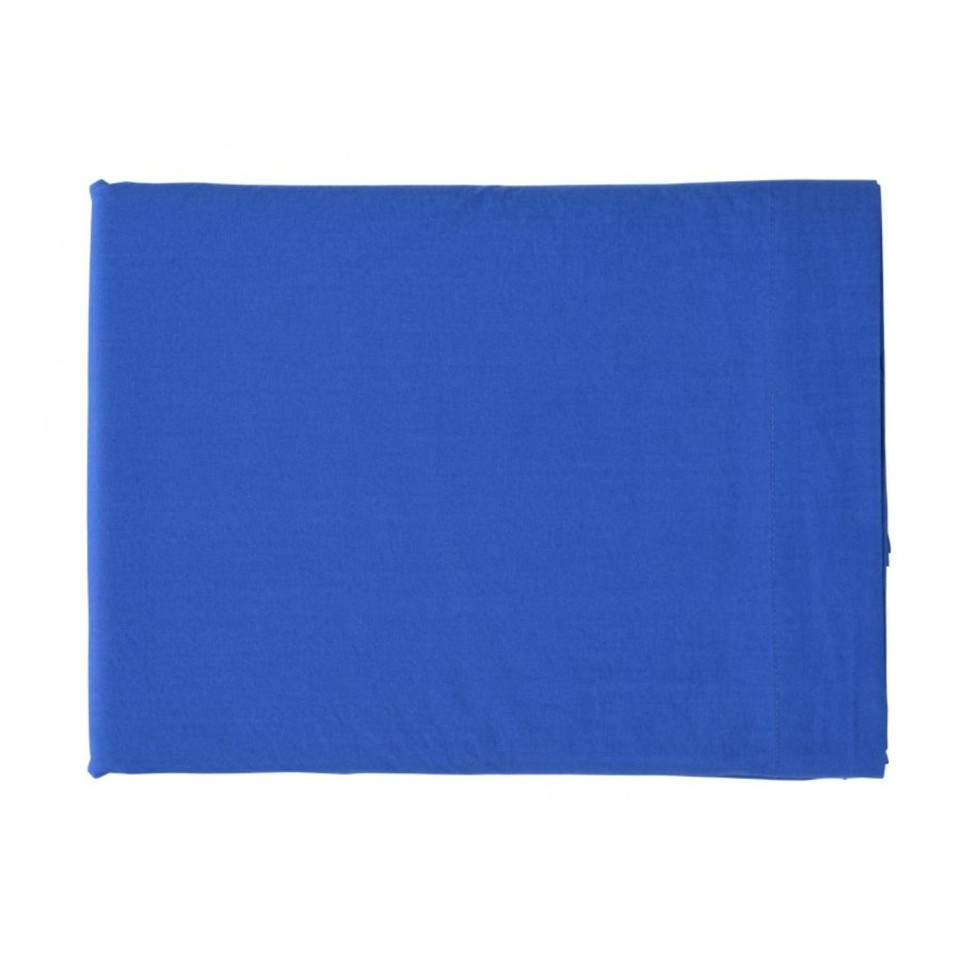 Drap Plat Percale de Coton BIO CELESTE