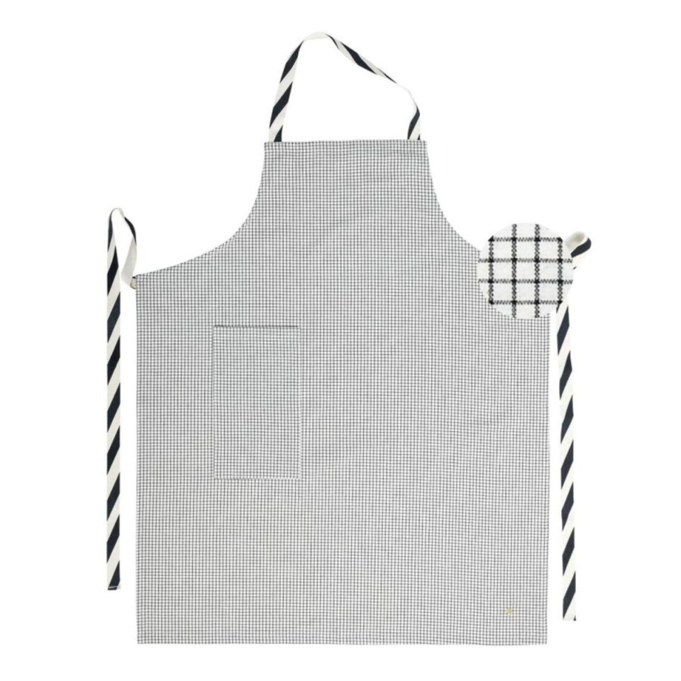 Tablier de cuisine en Coton Bio à Rayures ou Carreaux
