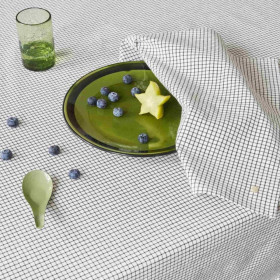 Nappe en coton BIO Rayures ou Carreaux