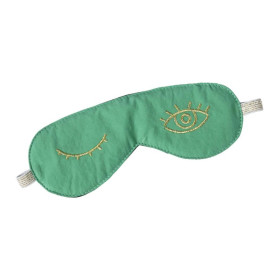 Masque de nuit en Coton BIO brodé EYES