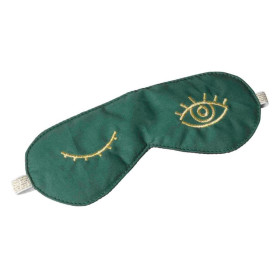 Masque de nuit en Coton BIO brodé EYES
