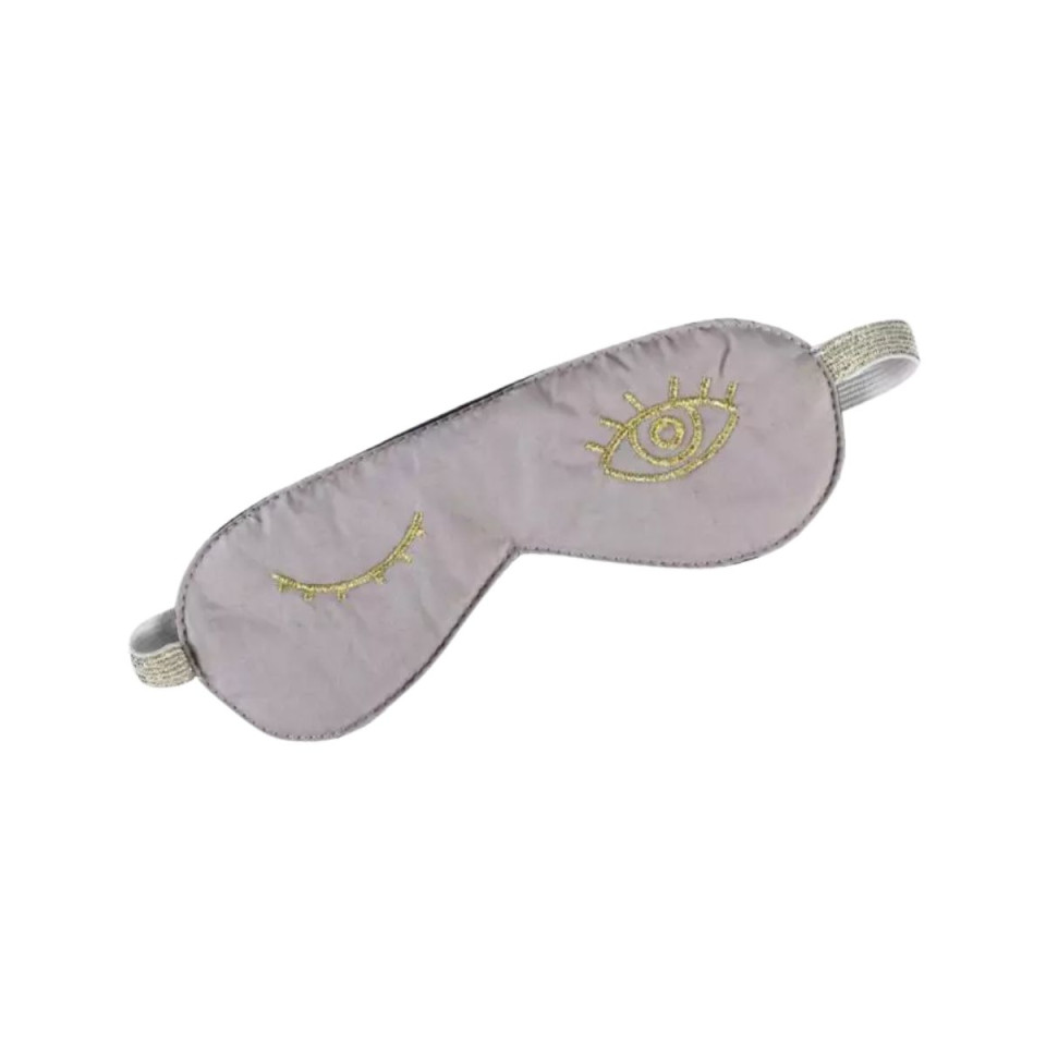 Masque de nuit en Coton BIO brodé EYES