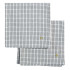 Lot de 2 serviettes de table en Coton Bio Rayées ou à Carreaux