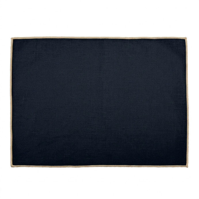 Harmony Textile - Haomy Set de Table BORGO en Lin Enduit - 35X48