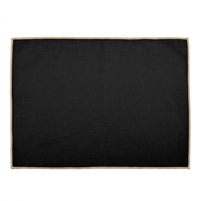 Harmony Textile - Haomy Set de Table BORGO en Lin Enduit - 35X48