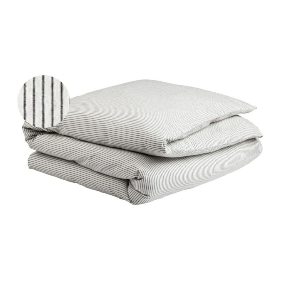 Housse de couette en Coton BIO Rayures ou Carreaux
