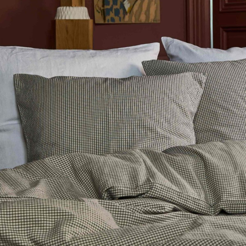 Housse de couette en Coton BIO Rayures ou Carreaux
