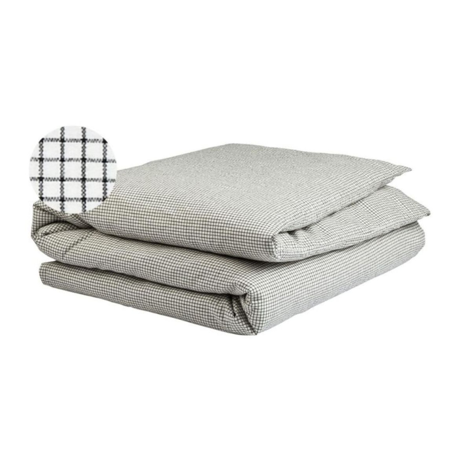 Housse de couette en Coton BIO Rayures ou Carreaux