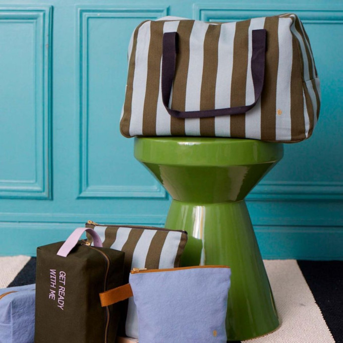 Sac week-end en coton BIO – La Cerise sur le Gâteau﻿ | Impression Lin