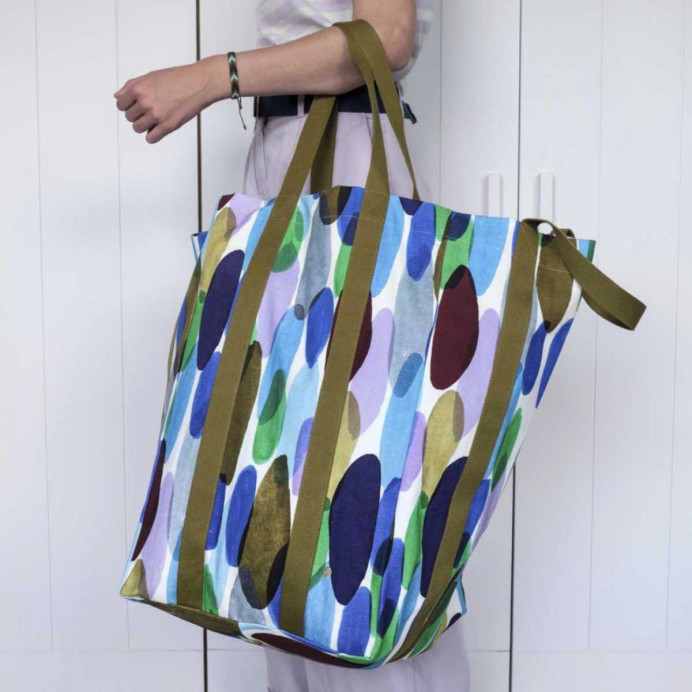 Sac Maxi Poppins coton BIO – La Cerise sur le Gâteau﻿ | Impression Lin