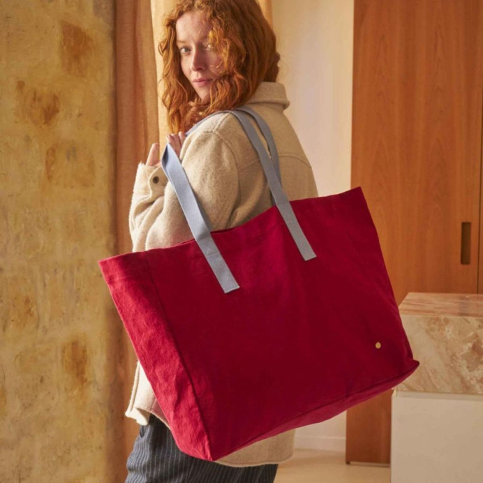Sac cabas en coton bio – La Cerise sur le Gâteau﻿ | Impression Lin